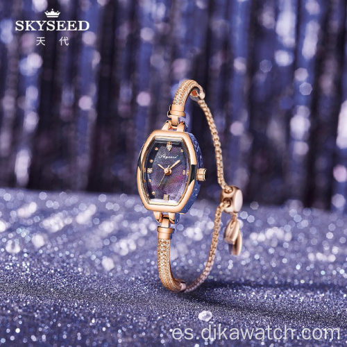 Reloj SKYSEED belleza clásica elegante esfera de nácar